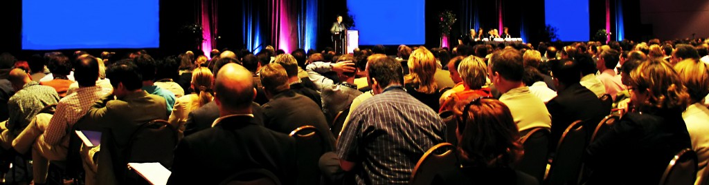 People attending a Conference